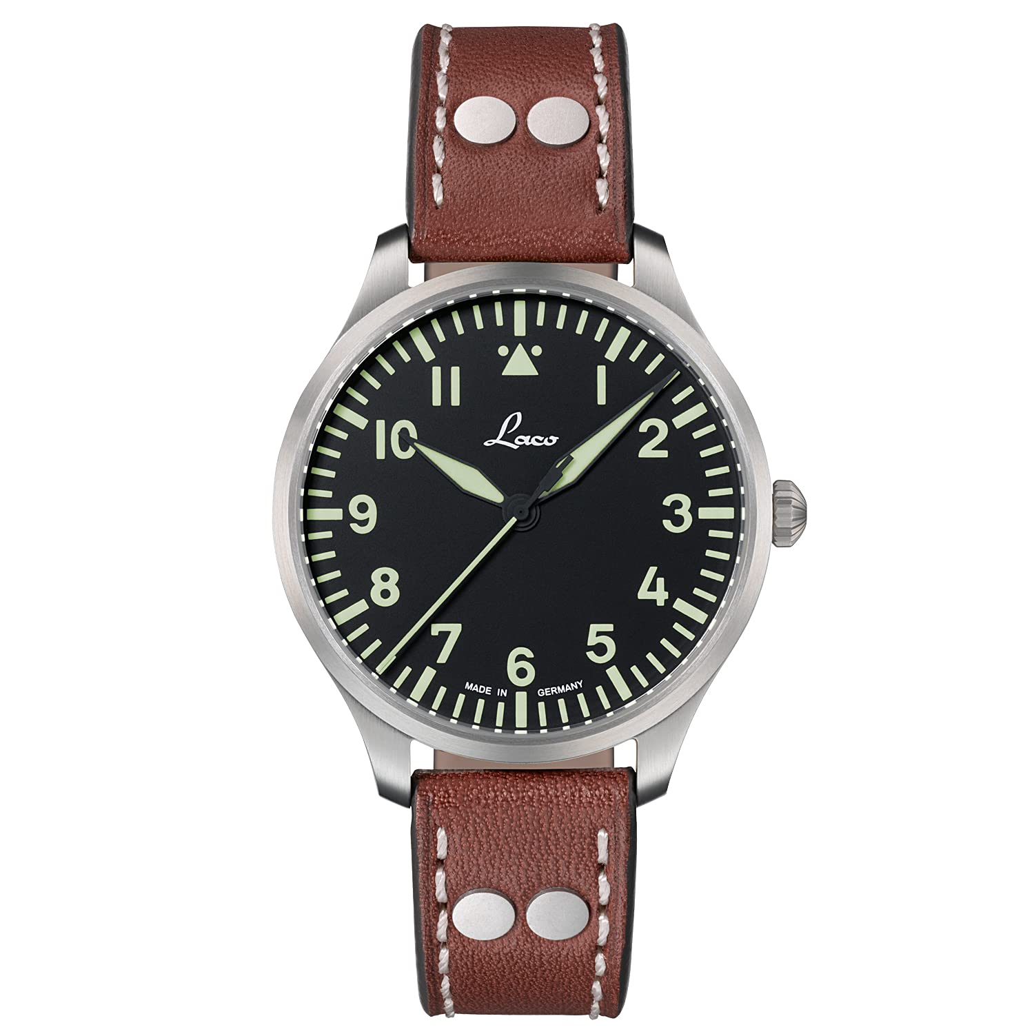LACO Pilot Leather Watch 40MM GENF.2 Quarz 861807.2