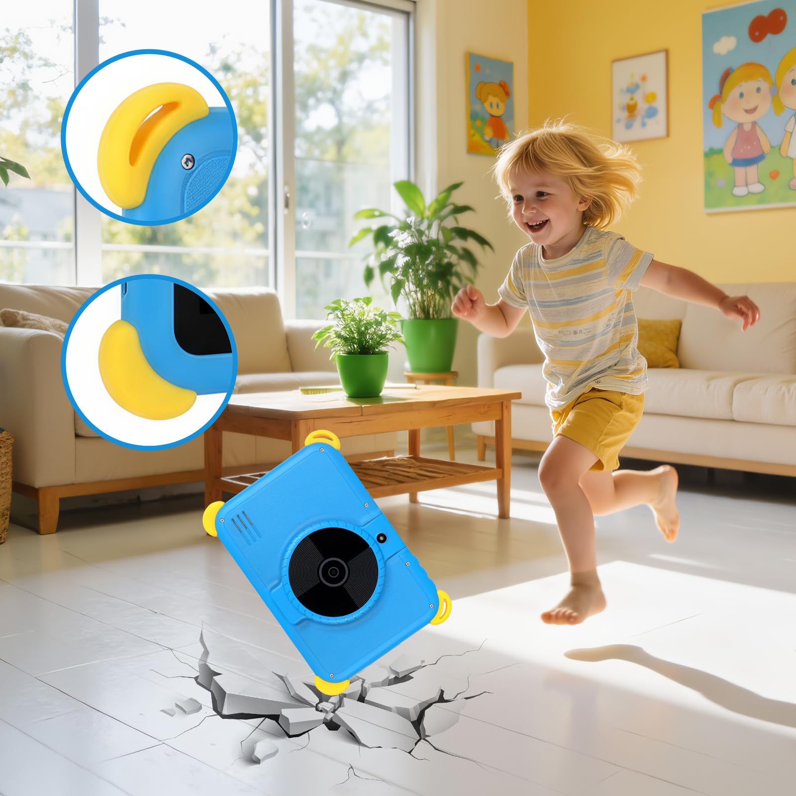 Ainmel Tablet per bambini da 7 pollici Android 15 Tablet per bambini, 20 GB+64 GB (TF 1TB), tablet Android con controllo genitori, AI Dual Cam&Learning, WiFi 6/BT 5.3, Widevine L1, tablet per bambini