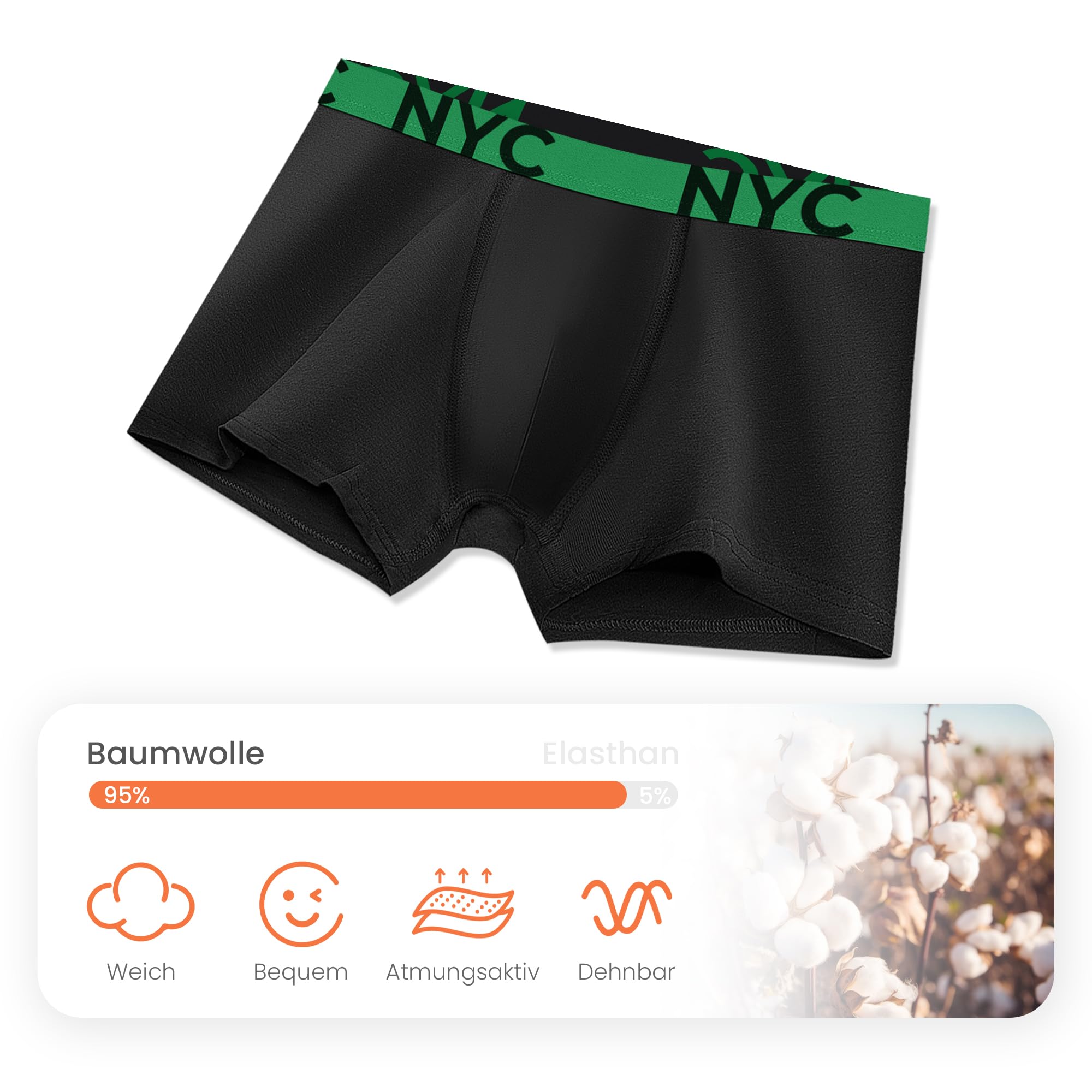 Desanlapi Confezione da 10 Boxer da Bambino in Cotone Nero 158-164 | Cinture colorate,Biancheria Intima Giovanile, Boxer per Ragazzi, Comodi Elastiche e Traspiranti