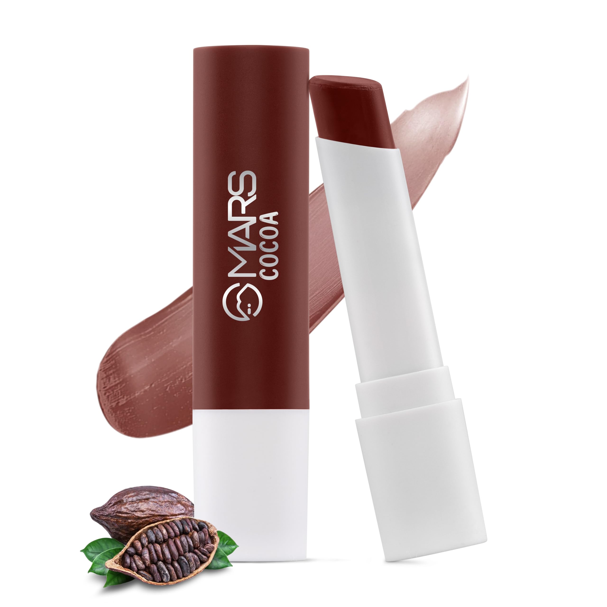 MARS Aqua Splash Tinted Lip Balm Enriched with Shea Butter, Jojoba Oil, Vitamin-E & Cocoa Extract | Repair Chapped Lips | Non-Sticky, Moisturising & Nourishing (3.0 gm) (06-COCOA)