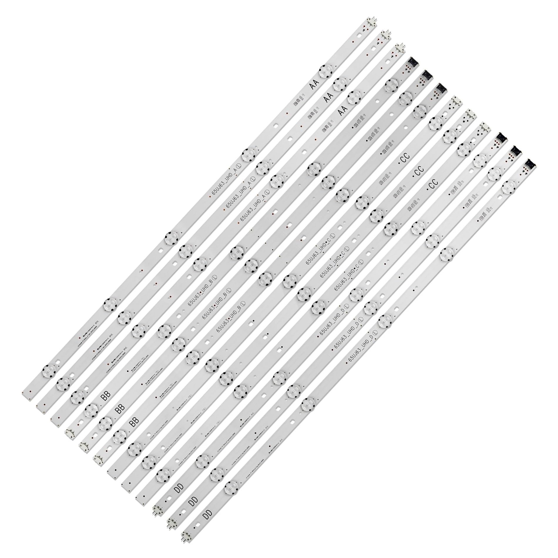 Iluminación uniforme para TV LG 65UJ6100 con tiras de alta disipación