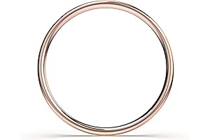 1mm Thin Smooth Stacking Rings for Women in Rose Gold Fill