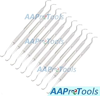 AAProTools Lot of 10 pcs Dental Sickle Scaler Anterior Towner Jacquette U15-33 Dental Instruments