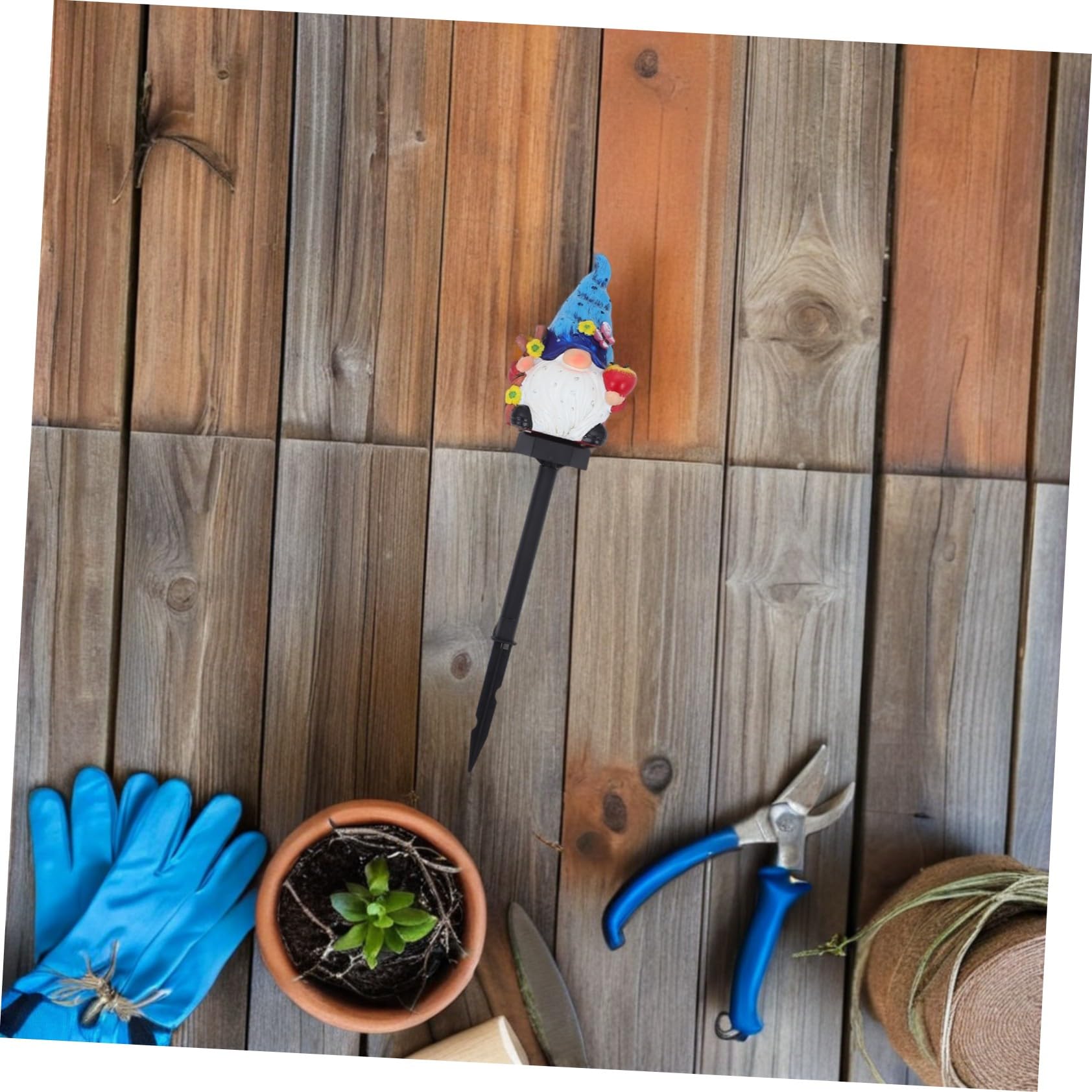 WOONEKY Lámpara Solar de Jardín con Figura de de Luz LED Automática para Patio y Césped Decoración Resistente la Intemperie para Iluminación Exterior Ambiental