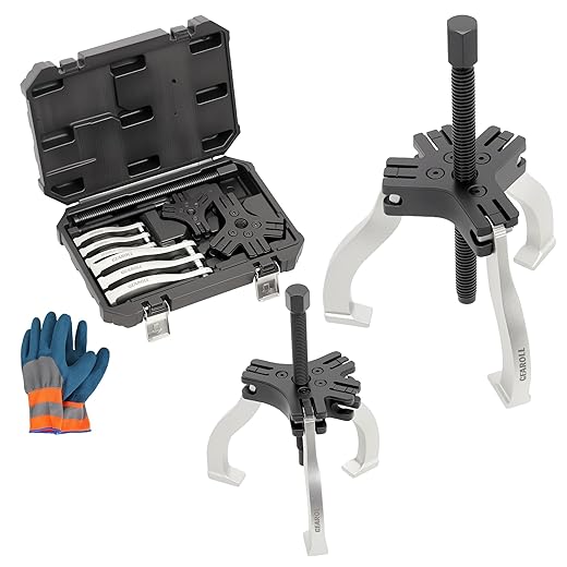 Gear Puller Set, 3" and 7" Puller Kit, 3 Jaw Gear Bearing Flywheel Pulley Removal Tool, 2 or 3 Reversible Jaws Wheel Puller