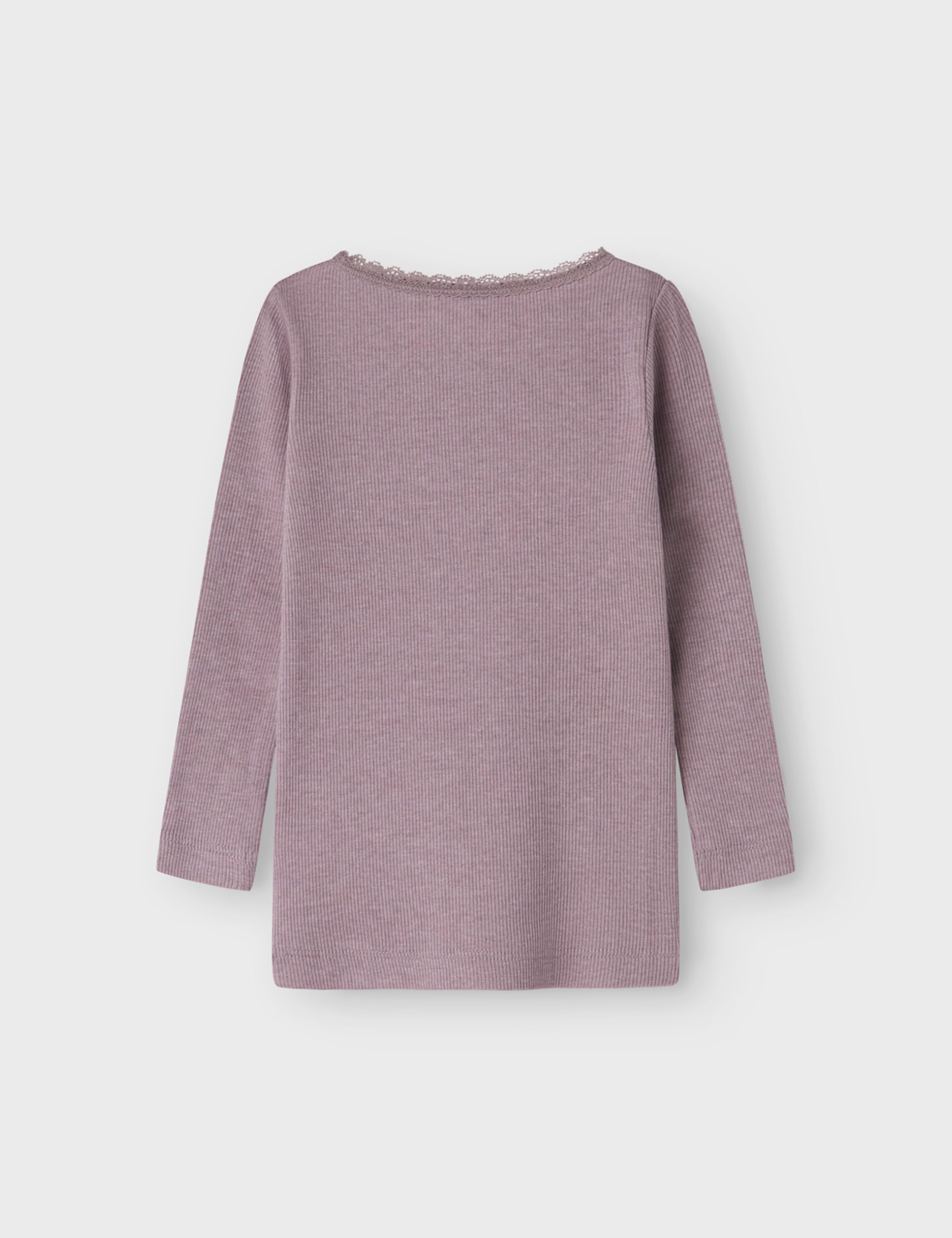 NAME IT Dziewczęca Nmfkab Ls Top Noos koszulka z długim rękawem, dziki bez, 98