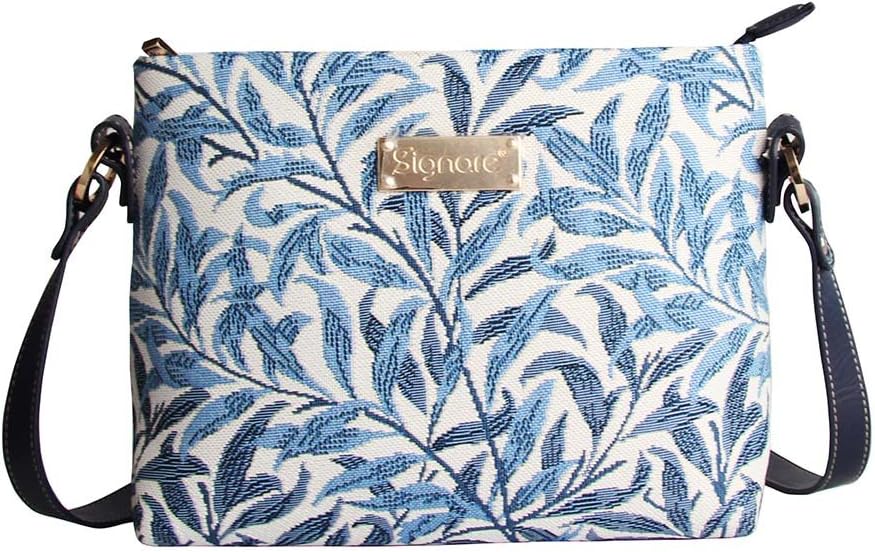 Tapestry Crossbody Bag Small Shoulder Bag for Women with Floral Design