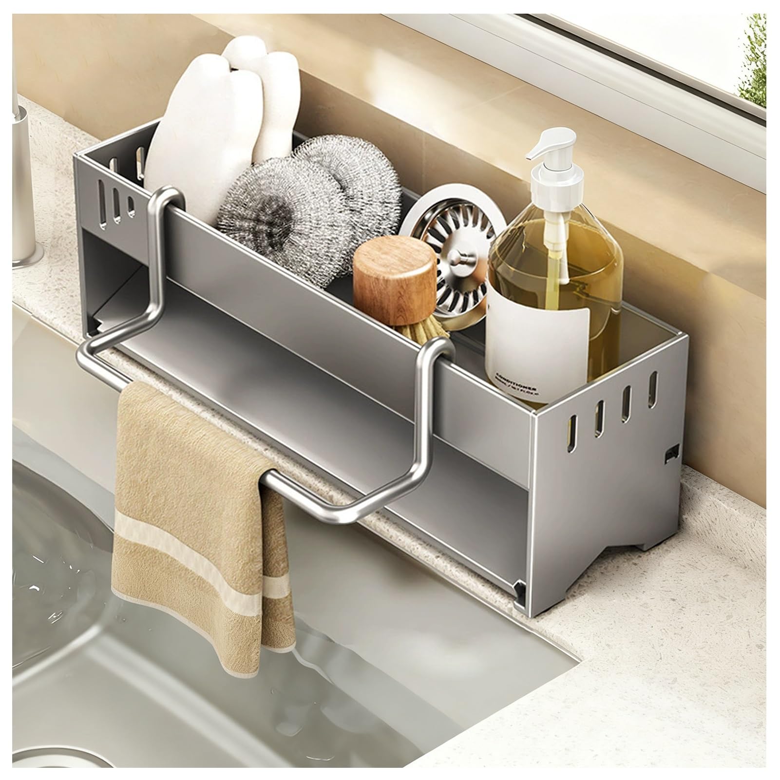 TVANTRUXIS Carbon Steel Kitchen Drainer Rack