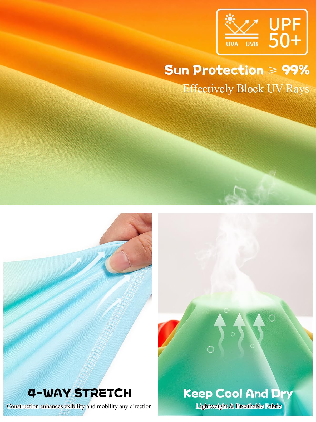 Haloumoning Camiseta de natación de manga corta con protección contra erupciones para niños, con protección solar UPF+ 50, para niños