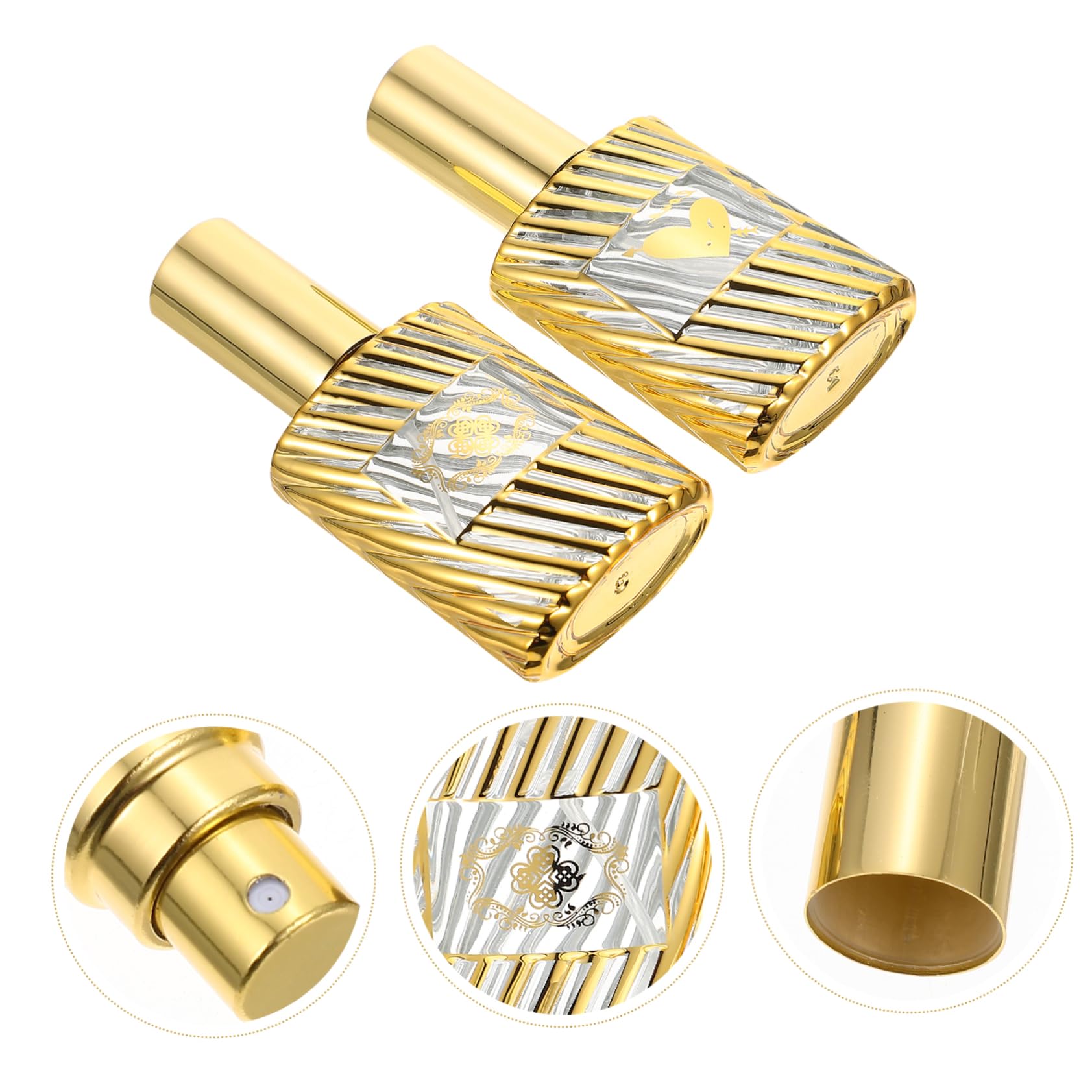 FOMIYES 3 Set Di Flaconi Spray in Ricaricabili Per Profumo Da Viaggio Per Conservare Profumi Contenitori Compatti in Per Profumo 2 Pezzi*3