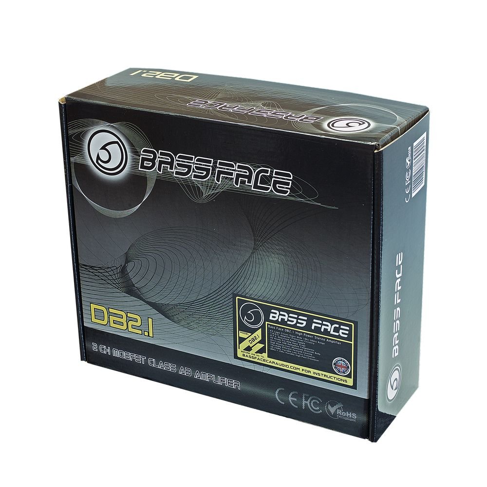 Bass Face - Amplificatore auto a 2 canali, stereo, DB 2.1 800 W