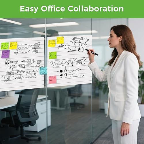 Miniatura 5 de Almohadillas adhesivas de caballete de 13 x 17 pulgadas, paquete de 3 hojas de papel de anclaje para profesores, papel autoadhesivo con parte