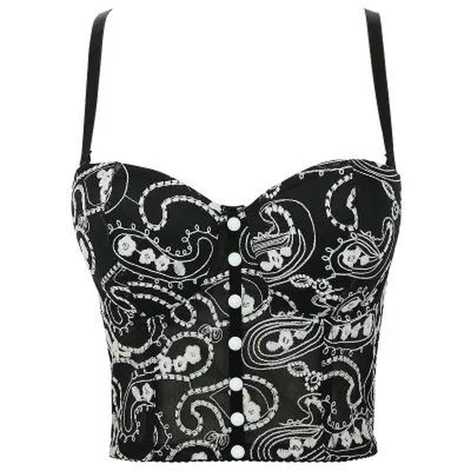 Ceinture Bling Femme Crop Top Top Letnie Damskie Sukienki Wycięte Koszule Seksowne Push Up Denim Biustonosz Bez Pleców Odzież Klub Impreza-db999-s