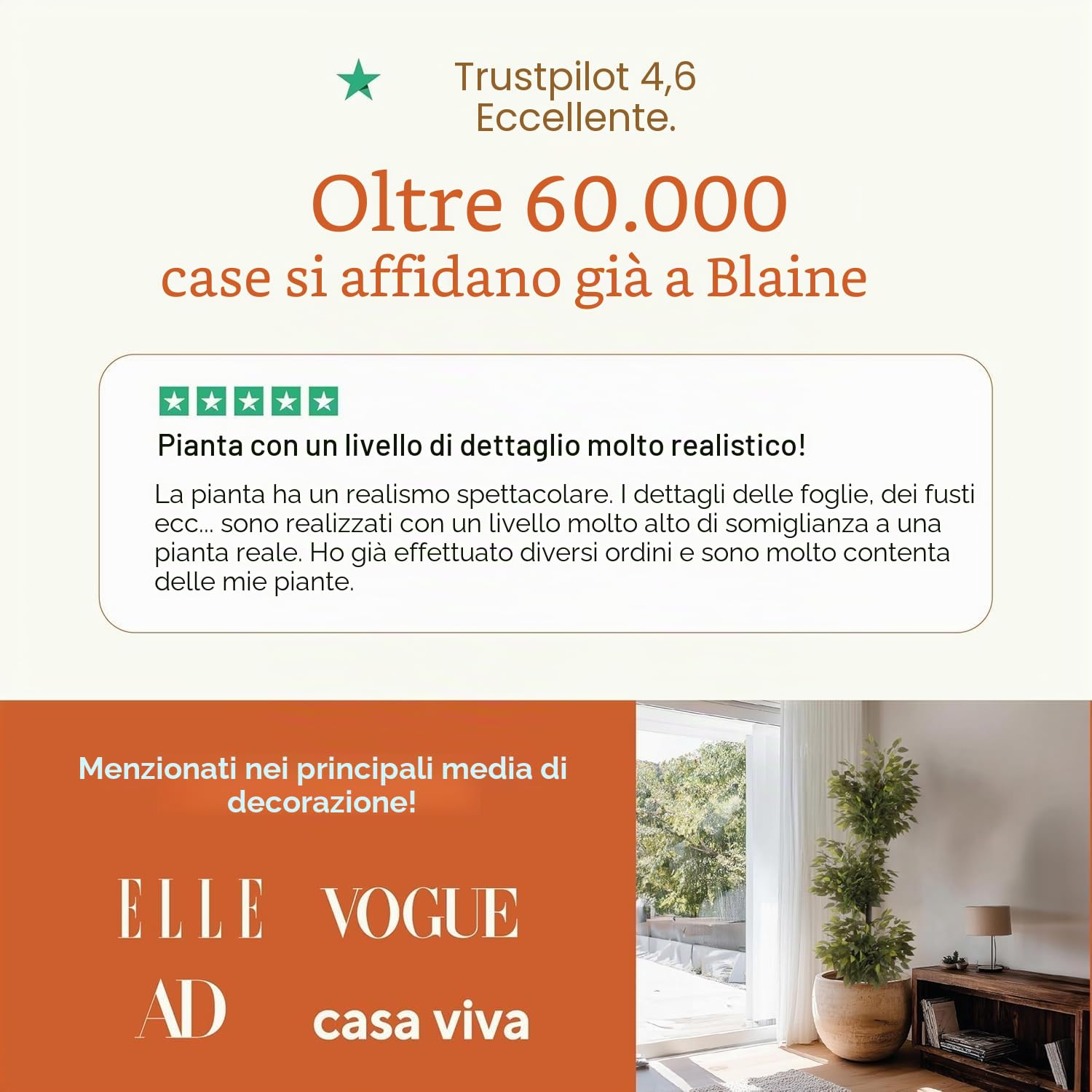 BLAINE - Giardino Verticale Artificiale Bali 100x100 cm per la Decorazione di Terrazze e Saloni con Foglie Realistiche di Alta Densità che Non Necessitano Manutenzione