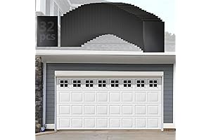 Garageline Electromagnetic Garage Door Windows Hardware Faux Windows Decoration Kit