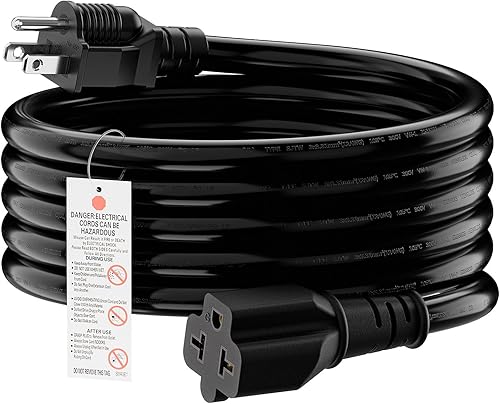 Miniatura 15 de [4 en 1] Cable adaptador de CA para el hogar de 12 AWG de 15 amperios a hoja T de 20 amperios, NEMA 5-15P a 5-15R/ 5-20R/ 6-15R/ 6-20R, adaptador de