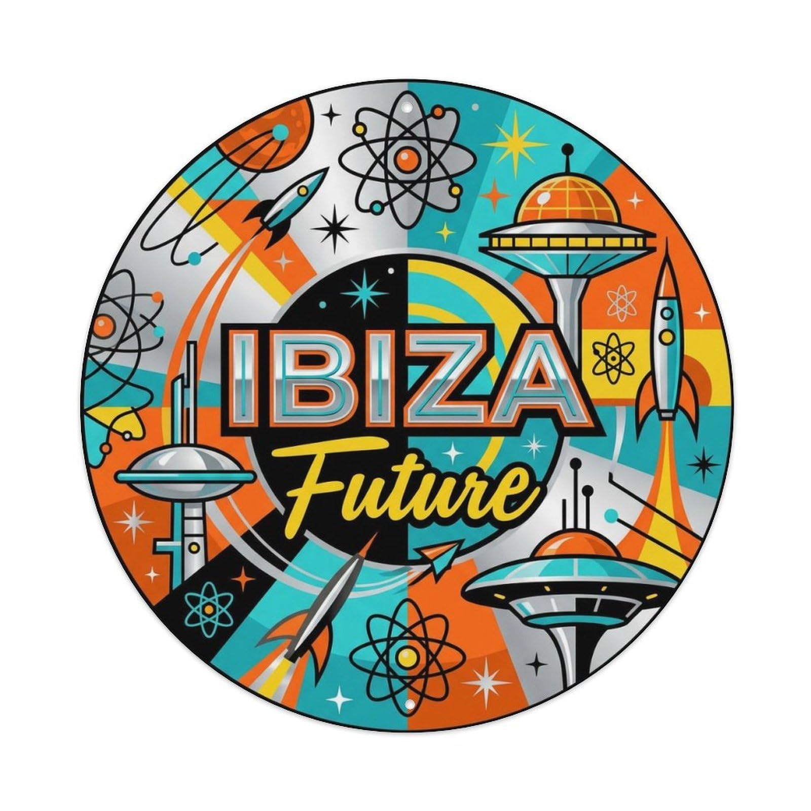 Vintage Travel Ibiza Spain Appearance Metal Tin Sign