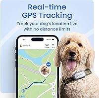 Vista 2 de Tractive XL Smart Rastreador GPS para Perros Rastreador de Mascotas en Vivo con Valla Virtual Monitoreo de Signos Vitales del Corazón