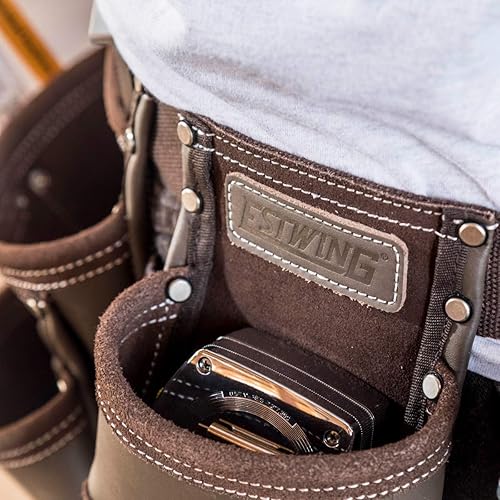 Miniatura 8 de Estwing 94744 Delantal de herramientas de cuero de 7 bolsillos