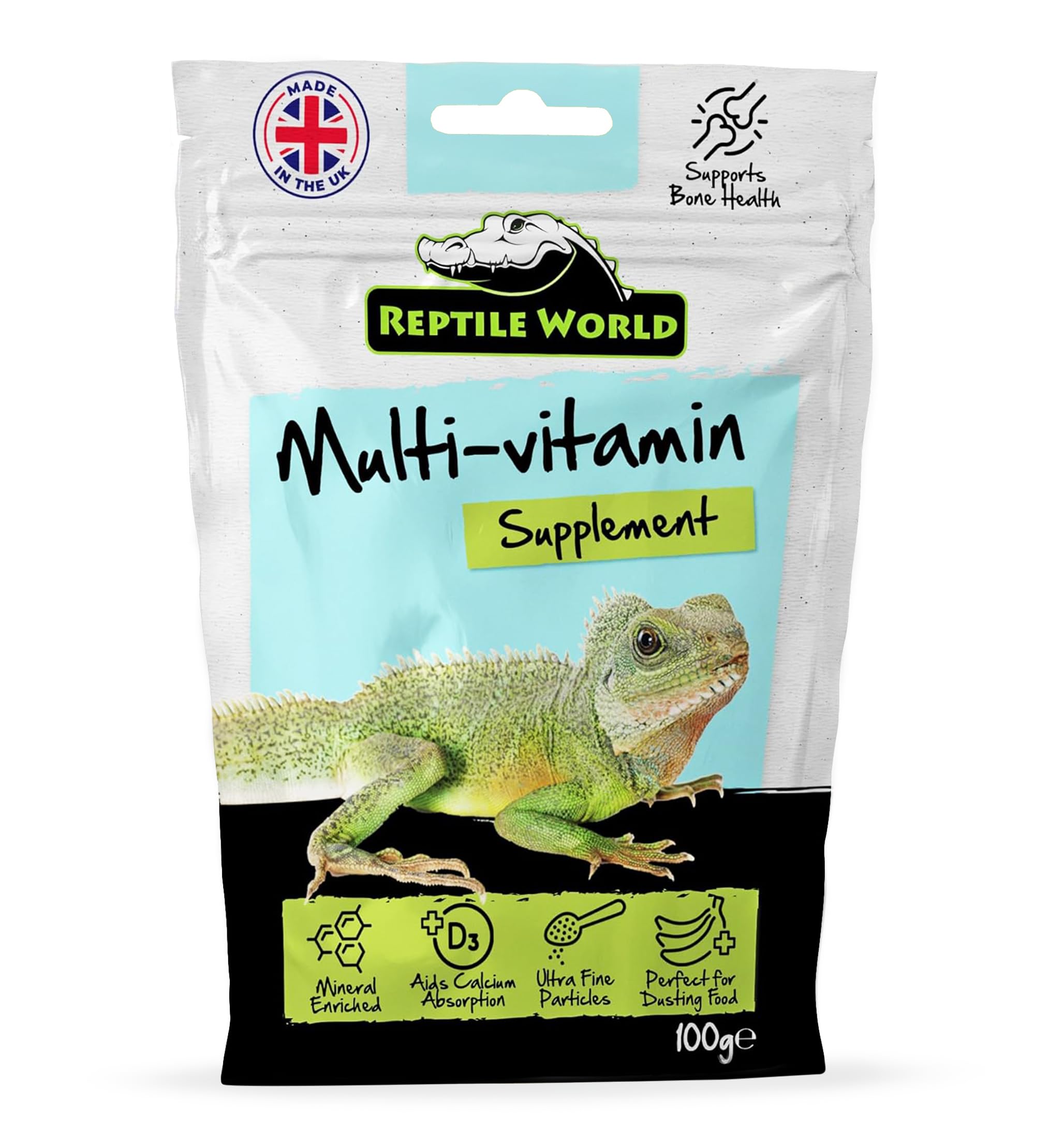 Multi Vitamin with D3 100g | Tortoise, Bearded Dragon, Calcium, D3