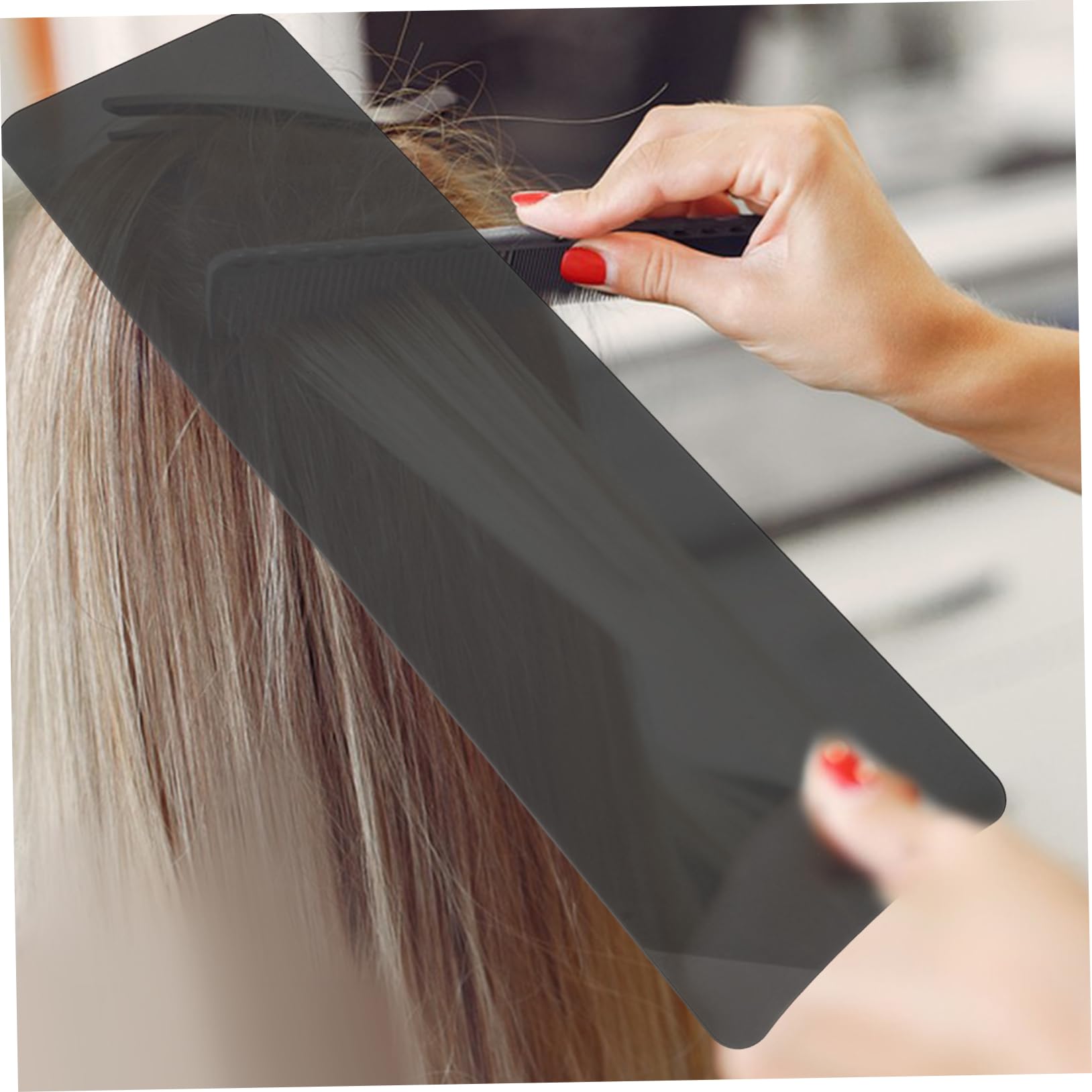 VOSAREA Planche de Teinture Facile à Utiliser Noir Accessoire Coloration Cheveux en Acrylique Outil Professionnel Pratique pour Coiffure pour Salon et Usage à Domicile