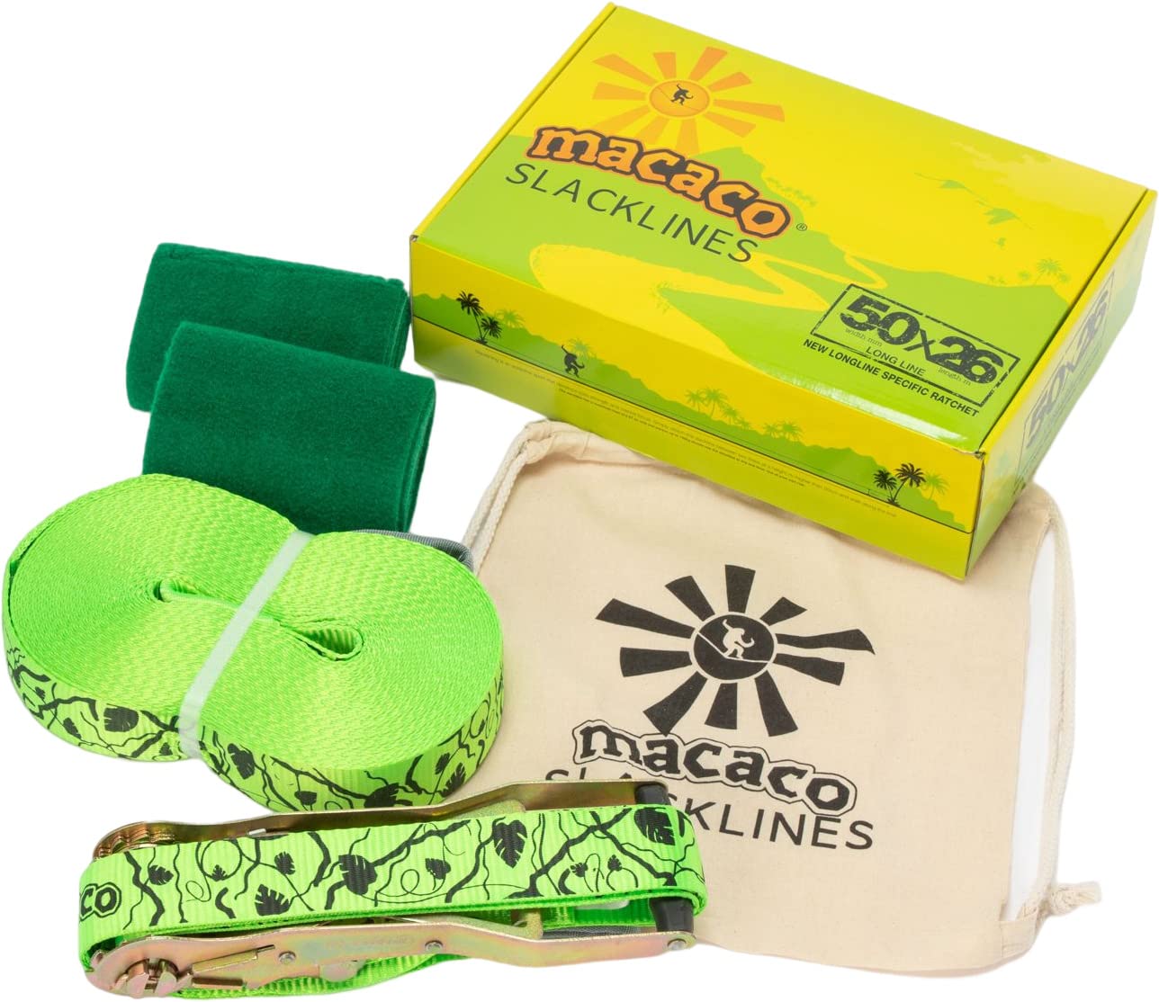 Amazon.co.jp: 【初心者用 スラックライン】macaco マカコ スラック  