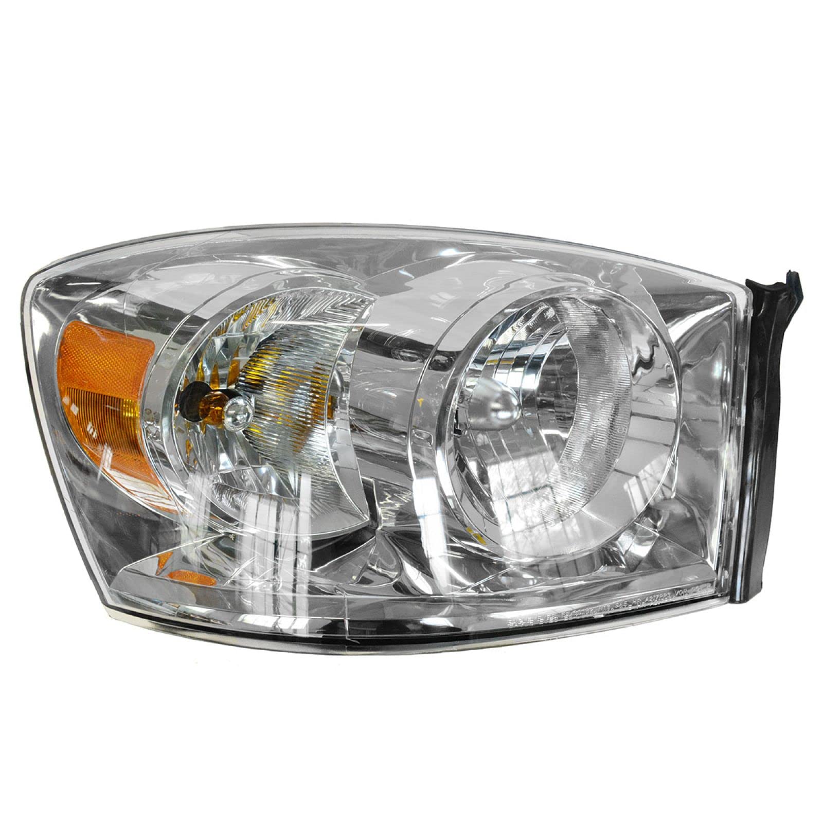 TRQ Passenger Side Headlight Assembly Compatible with 2007-2008 Dodge Ram 1500 2500 3500 CH2503180
