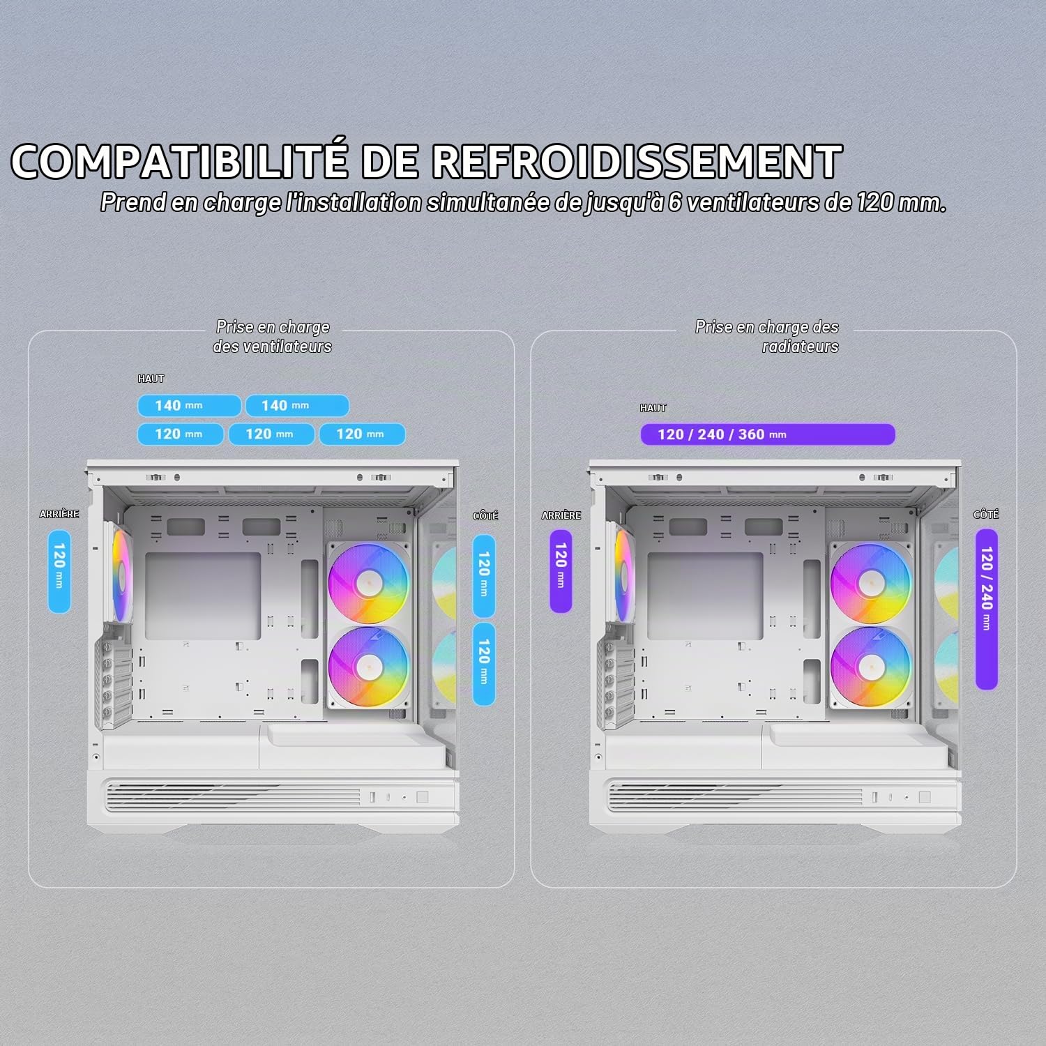 ANTEC Constellation C2M ARGB White Boîtier PC MicroATX