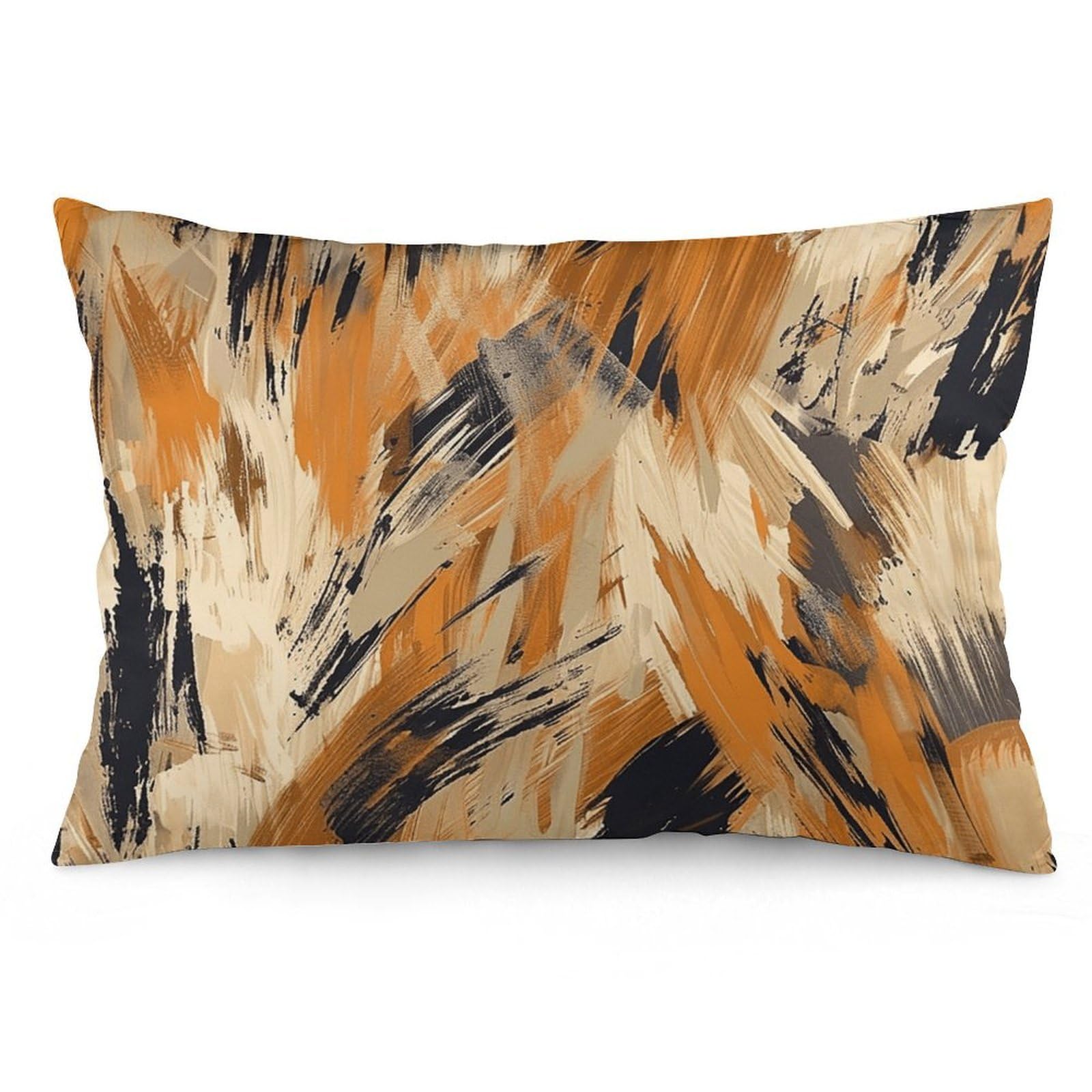 2 Pack Pillow Cases for Hair and Skin, Soft Breathable Pillow Case Covers with Hidden Zipper, with Tiger Stripes Pillowcase 20"x30" Pillow Covers for Sleeping Gift