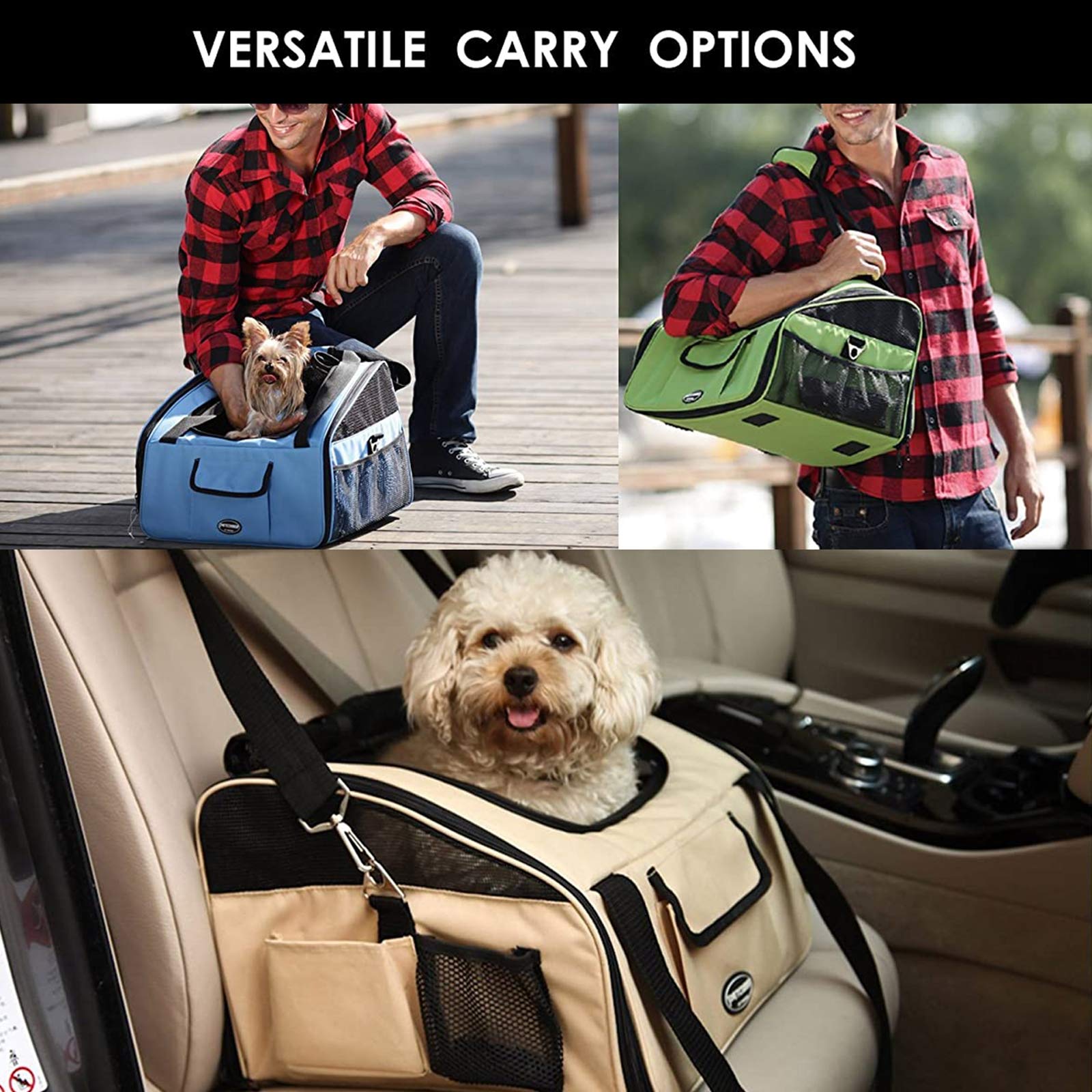 VEVOR Siège D'Appoint Pour Chien Siège D'Auto Pour Animaux De Compagnie Pour Chien Moyen Grand Jusqu'à 100 Lbs Gris