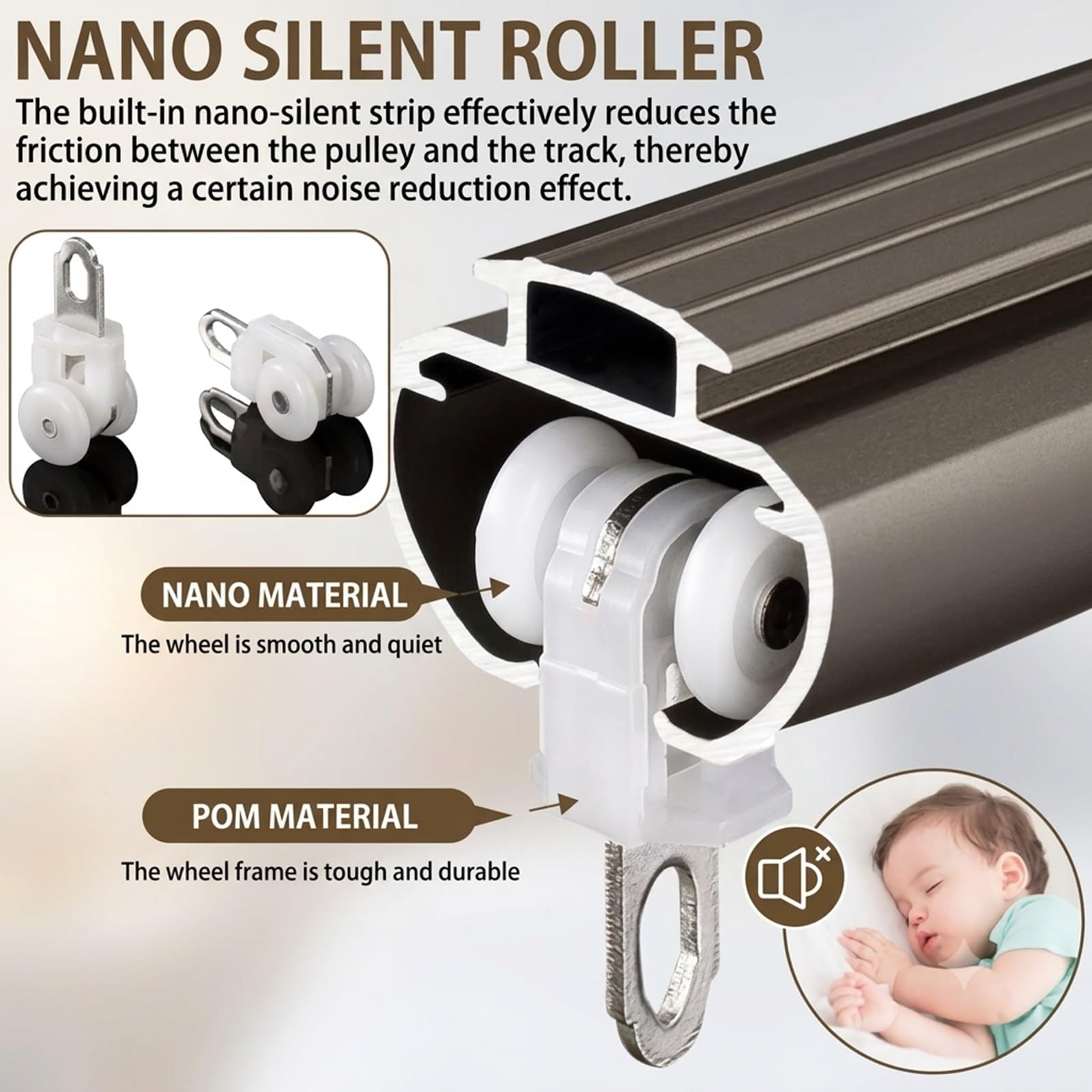 Binario Per Tende Doppio Bastone Tenda Alluminio
