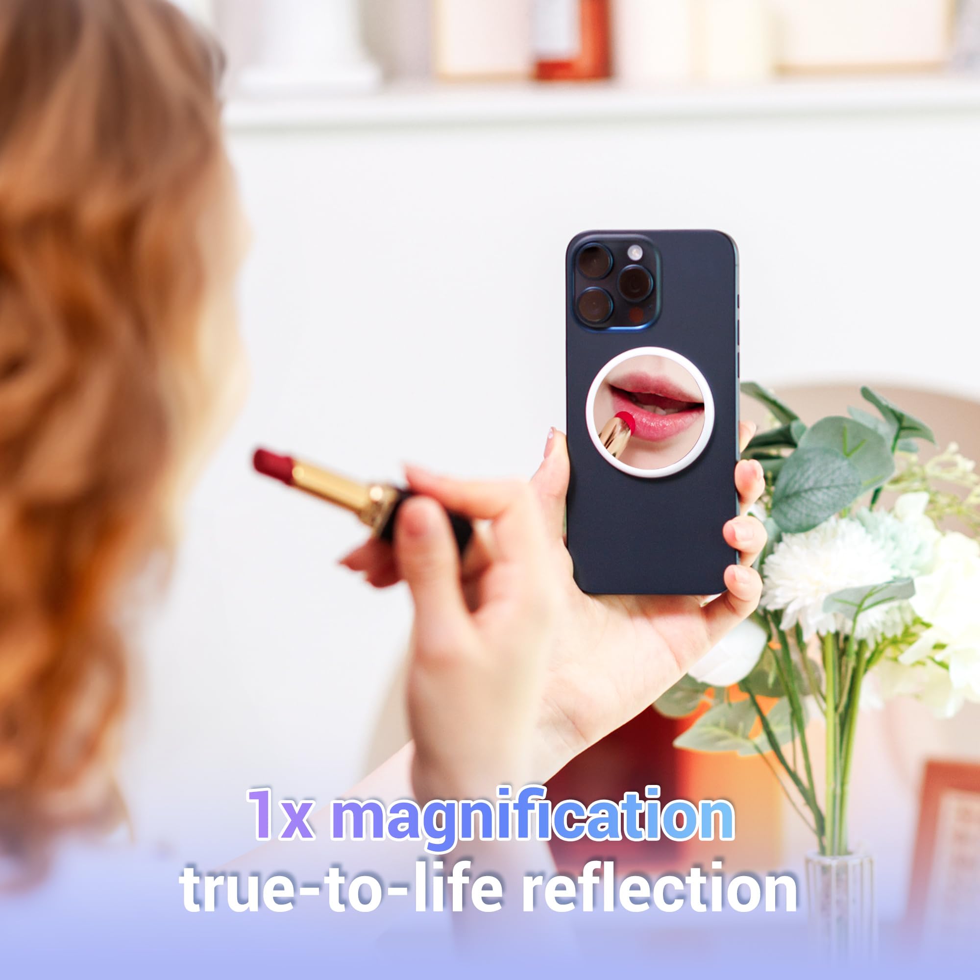 Specchietto Magnetico Per Selfie Da Fotocamera Posteriore - Convesso, 5,6 Cm, Compatibile Con Magsafe E IPhone 12-17