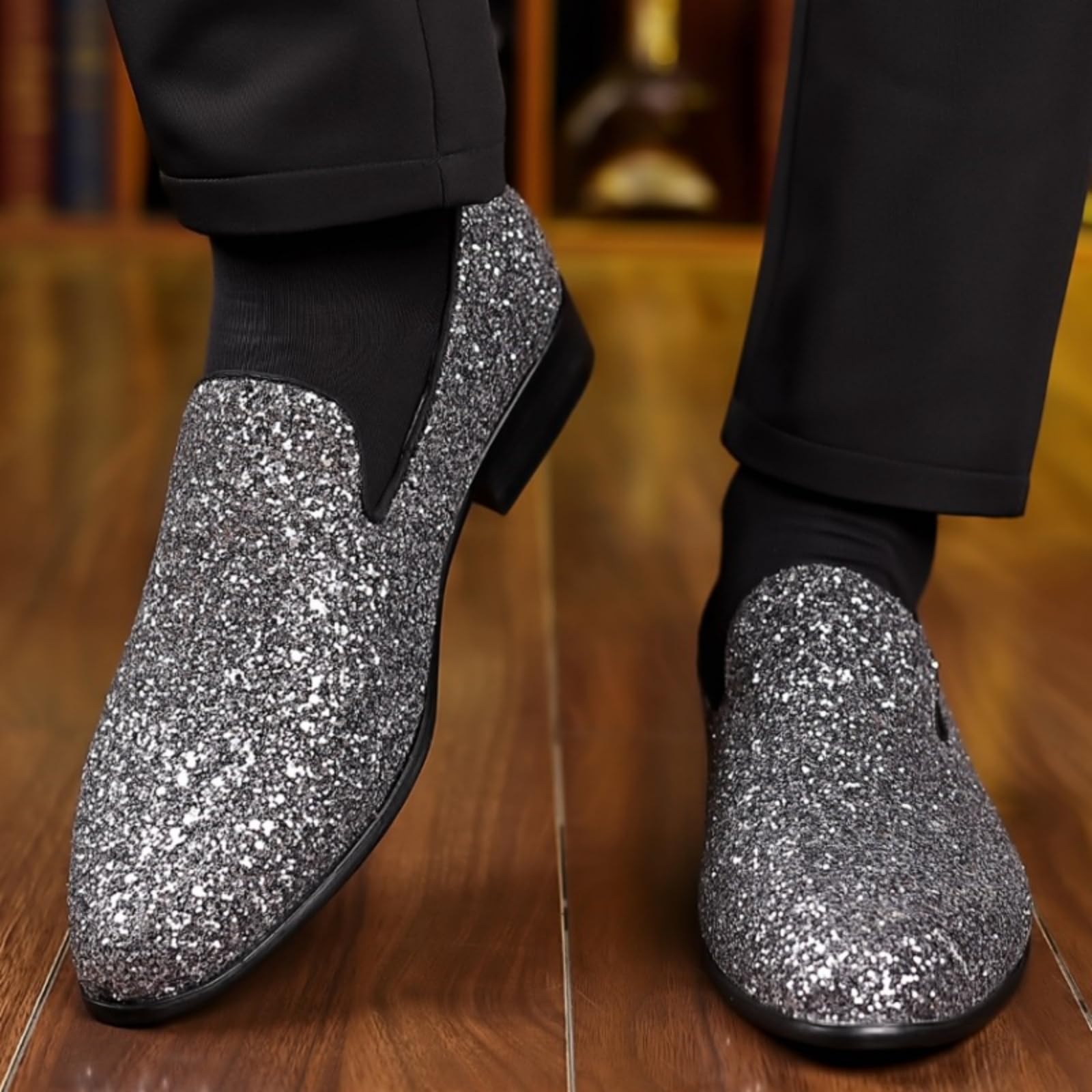 Hixingo Scarpe Stringate Uomo in Pelle | Scarpe Eleganti da Abito comoda Design classico ideale per ufficio, lavoro, matrimoni, cerimonie ed eventi formali