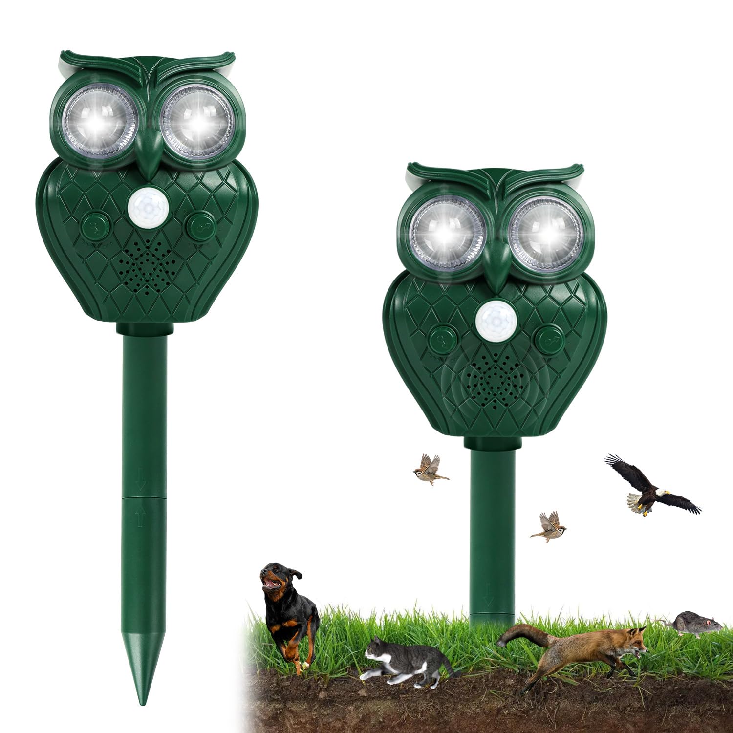 Cat Repellent Fox Scarer Animal Repeller Deters Deterrent for Garden-1 Pack
