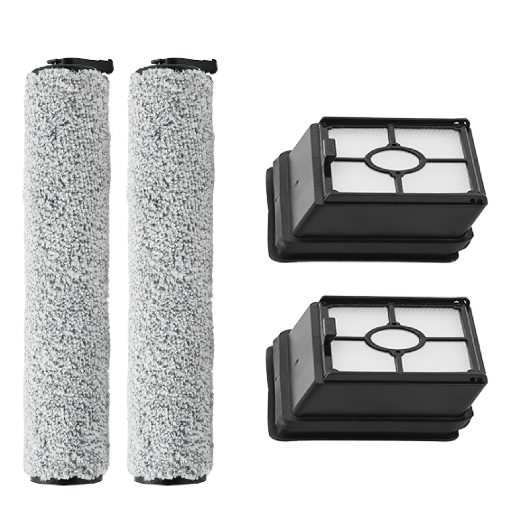 Spare Part Roller Brush, Hepa Filter, Compatible with Midea X6 / X8 / X9 / X9 Pro / FC9 / G3 / G4 / GX3, Spare Part for Handheld Vacuum Cleaner Accessories (Set 02)