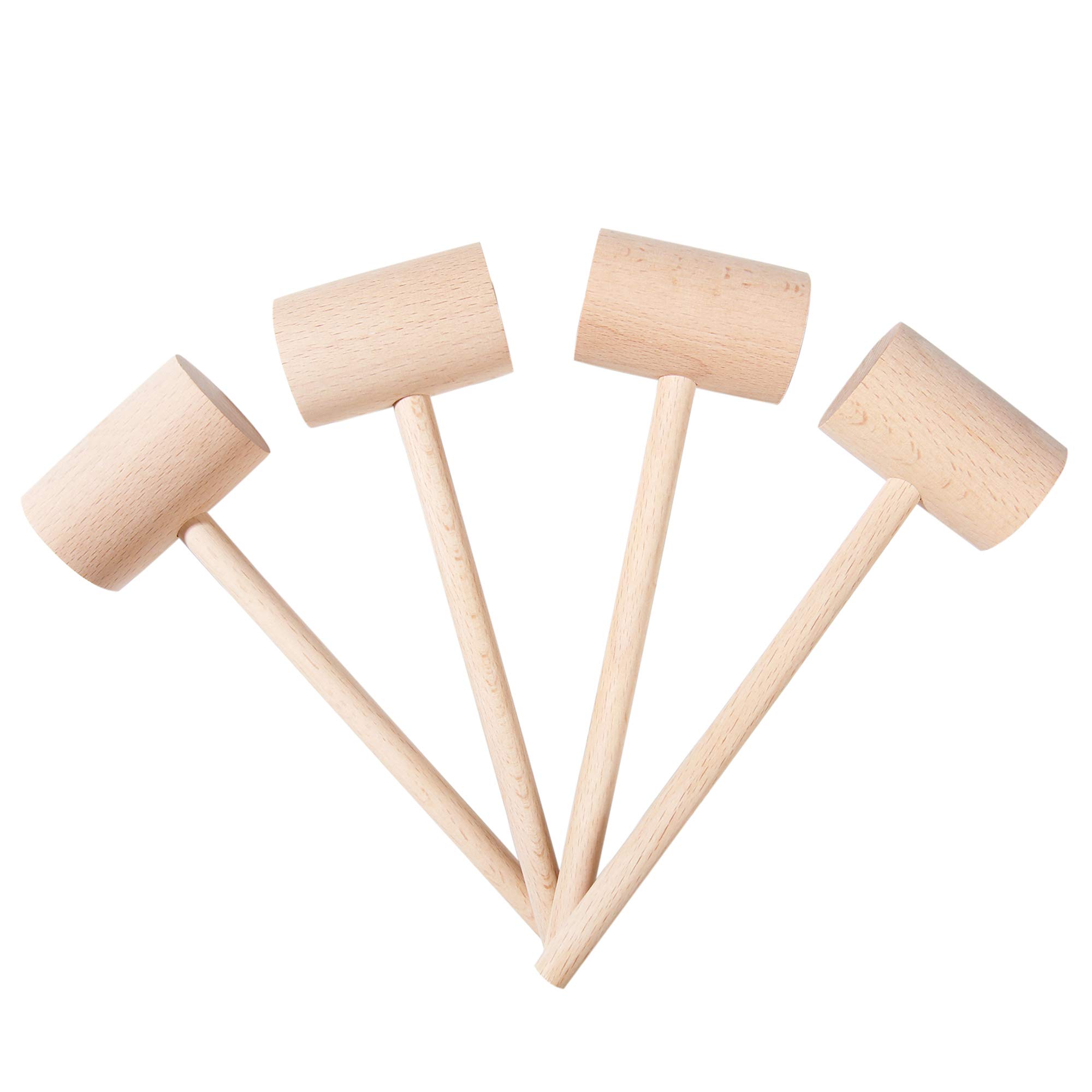 Wooden Crab Lobster Hammers - Set of 6 -8