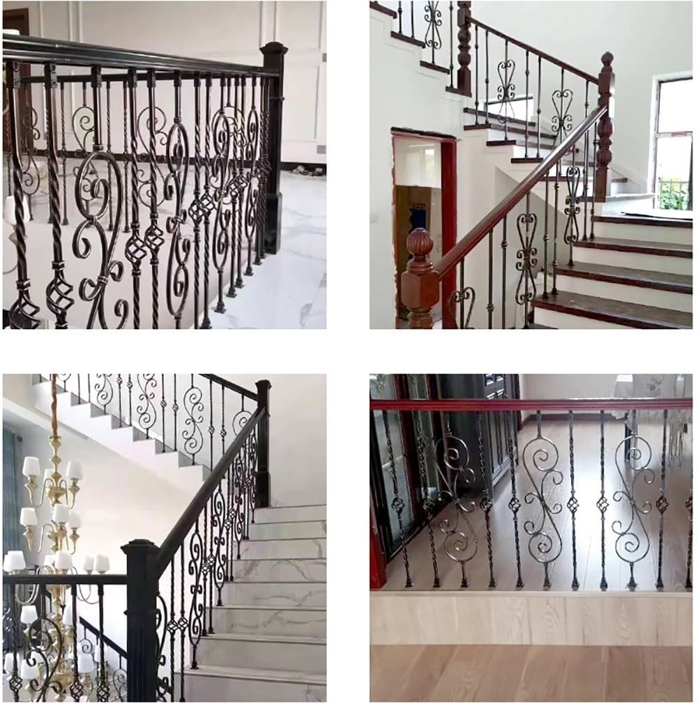 Amazon.co.jp: デッキ階段手すり手すり子スピンドル ブロンズ錬鉄製