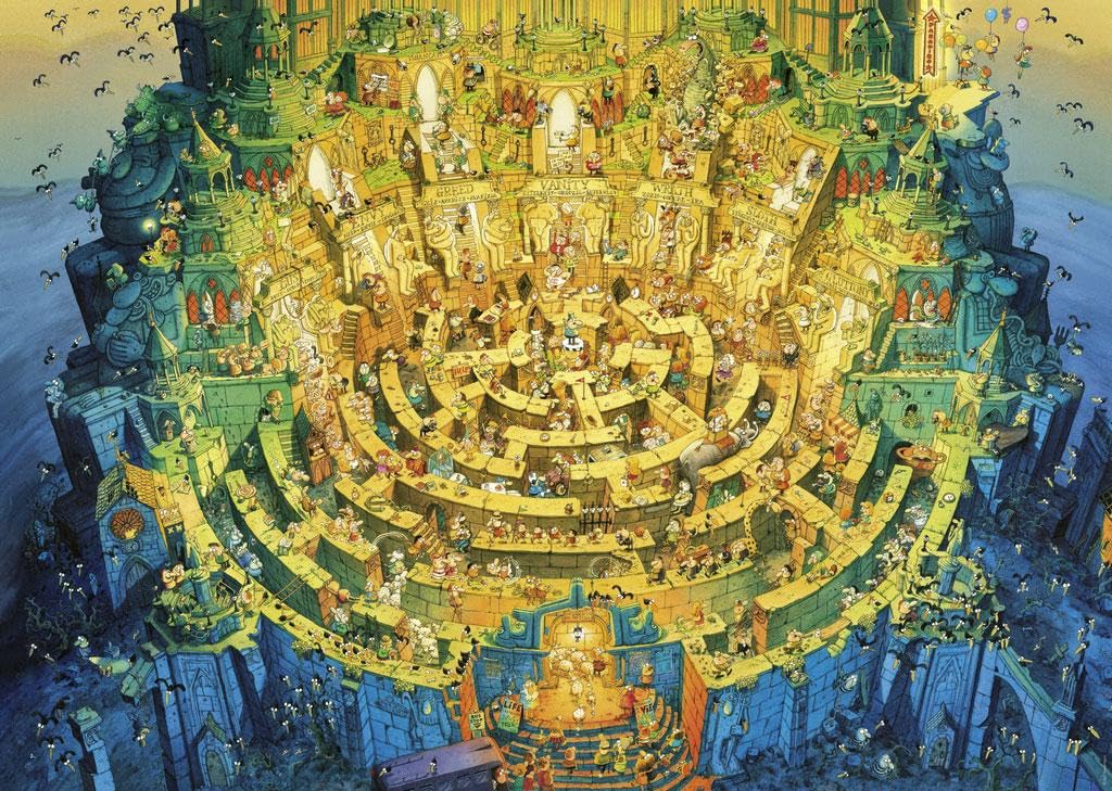Heye Deep Down - Puzzle a Nido d'Ape, 2000 Pezzi, Colore: Giallo, 69 x 97 cm