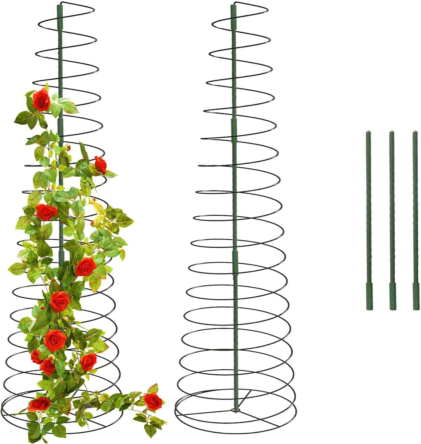Rankhilfe Tomaten Spirale Pflanzenstütze, Tomatenpflanze Pflanzkübel