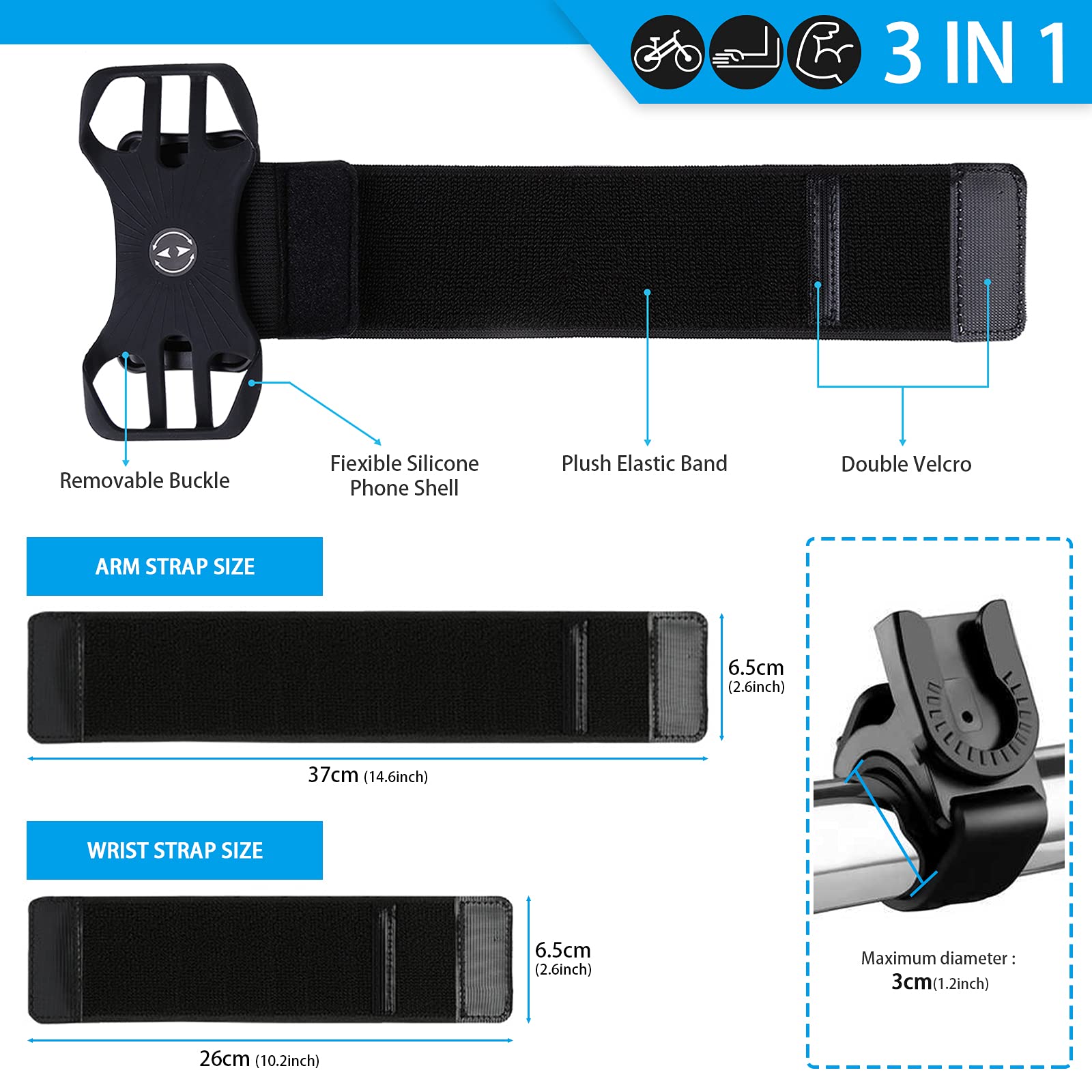 Hansa Piastre Di Allargamento Nere Per Braccio Orientabile – Set Da 2, Compatibili Con Supporti SA 5020, UA 5021, DS 5023, US 5022, R 5024