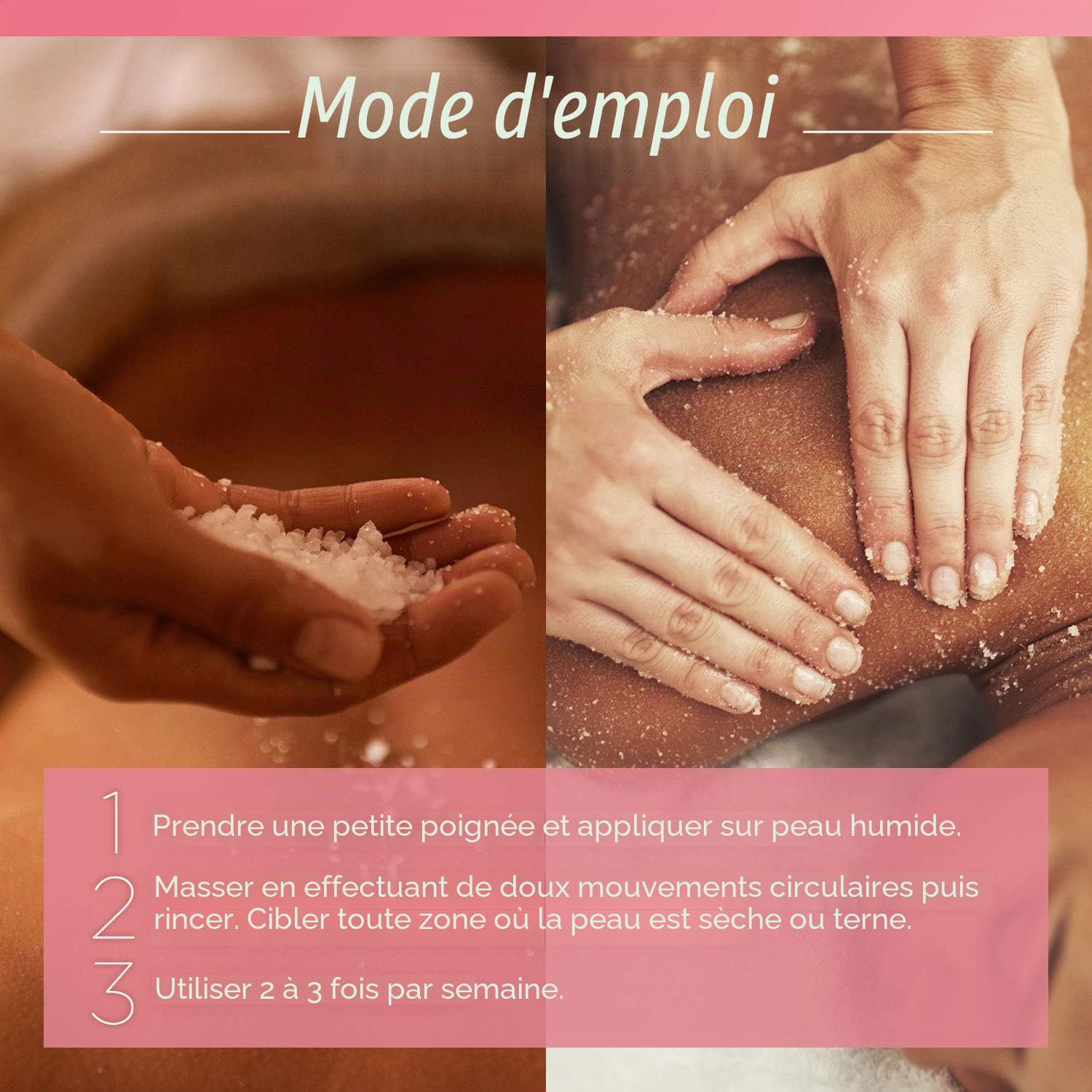 PraNaturals Gommage Corporel au Sel Rose de l'Himalaya 500g - Riche en Minéraux & Vitamines Nourrissants, Élimine Cellules Mortes, Revitalise, Pour Toutes les Peaux, Parfumé aux Huiles Naturelles