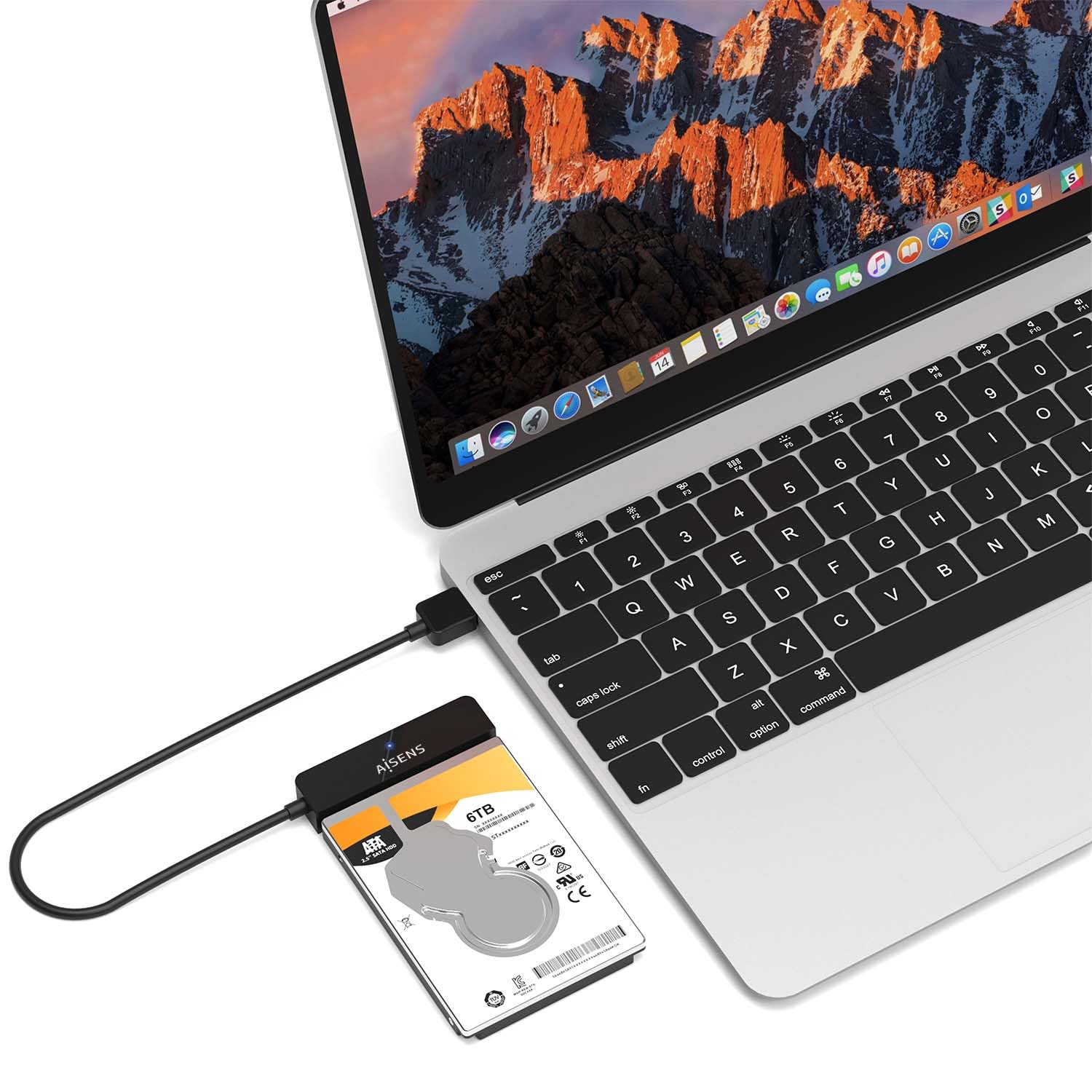 AISENS Adapter SATA na USB-A USB3.0/USB3.1 Gen1 do dysków twardych 2.5?. Czarny