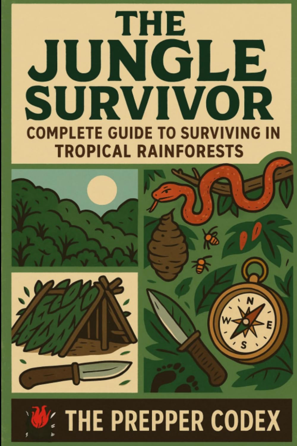 The Jungle Survivor: Complete Guide to Tropical Survival, Mastering Water, Shelter, Foraging, Navigation, Wildlife Safety, and Emergency Preparedness