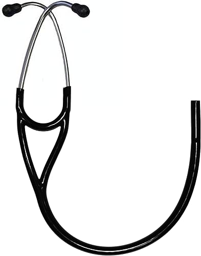 (Tubos de estetoscopio Binaural) Tubo de Sustitución por Reliance Medical compatible con el tubo de estetoscopio Littmann Master Cardiology, Negro