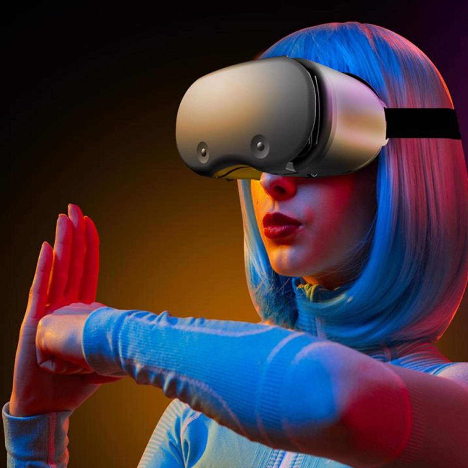 Cuffie VR 3D per Telefono, Occhiali per realtà Virtuale VR per Giochi VR, Film in 3D, Occhiali VR Compatibili con Smartphone da 5-7 Pollici