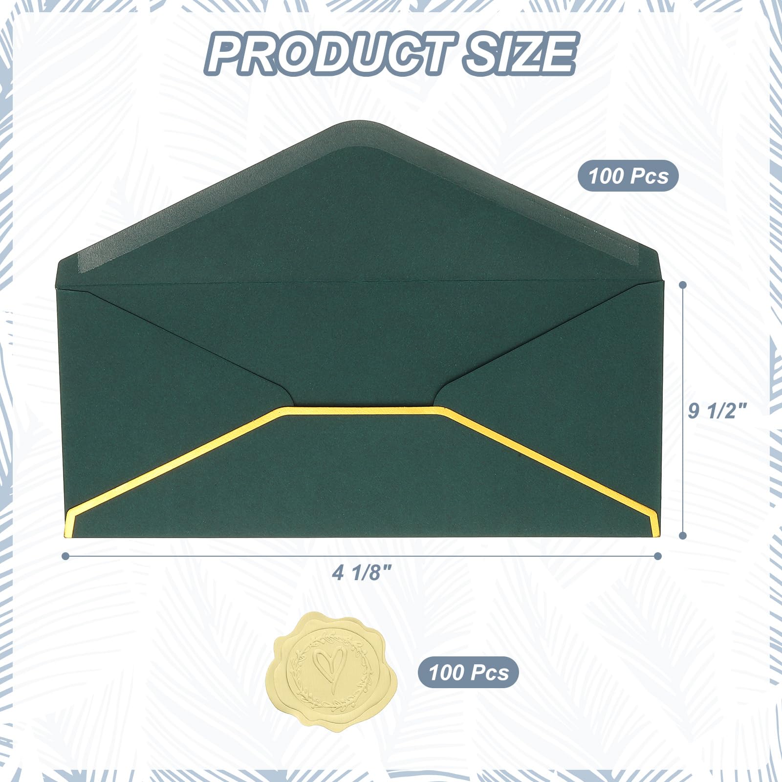 PATIKIL #10 150GSM Pretty Business Mailing Envelopes - Image 2