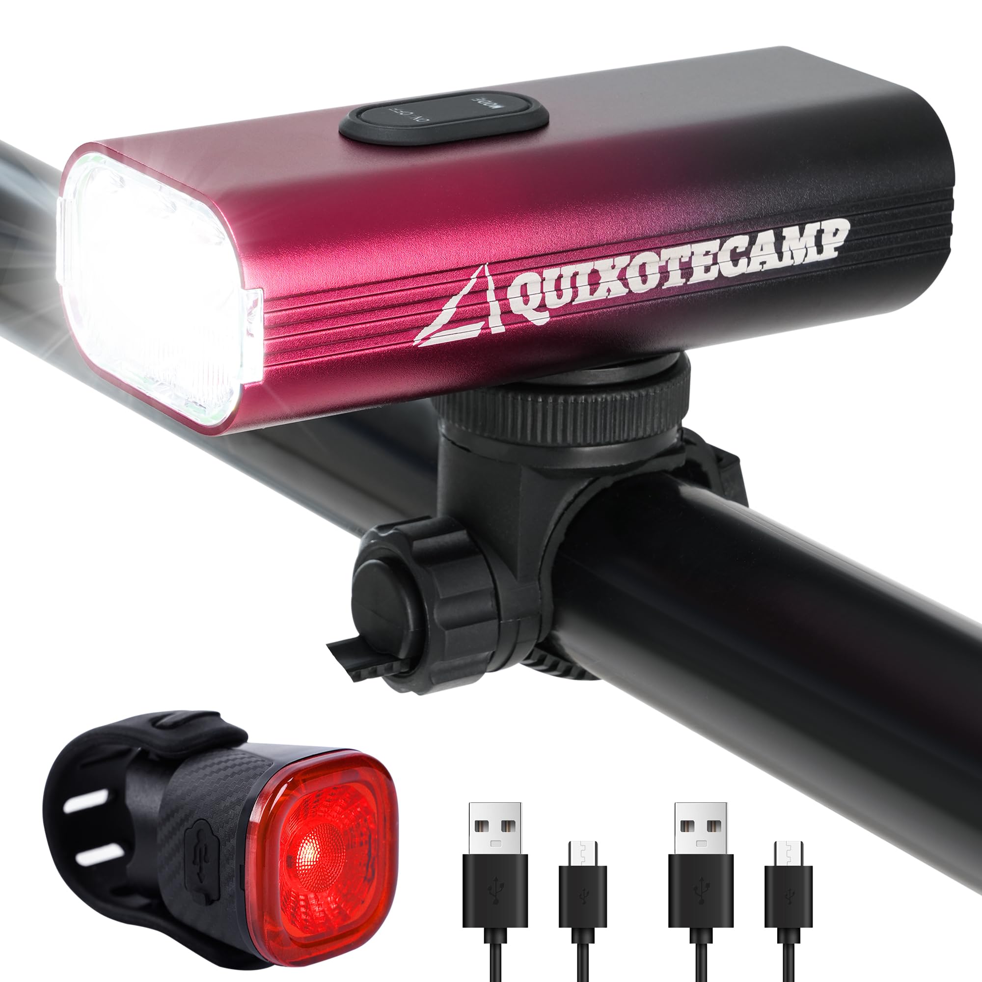 Bike Lights for Night Riding, Bike Lights Front and Back, Rechargeable