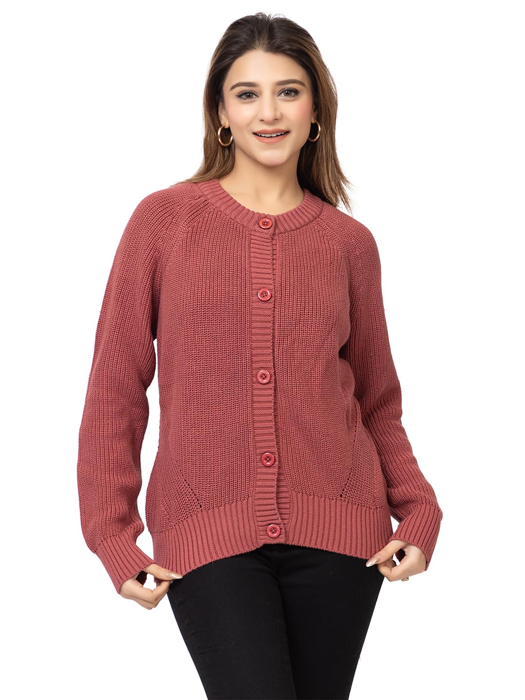 Winter Wear/Light Winter Wear/Casual Wear/Outdoor Wear/Solid Cotton/Full Sleeve/Women's Pullover Sweaters