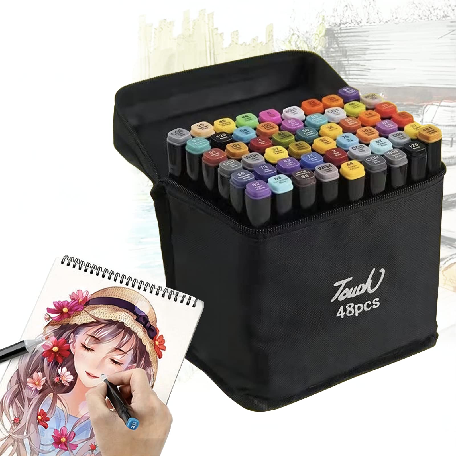 Oligitdi Art Marker Set for Kids, Adults Colour Illustration (48)