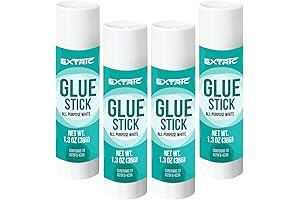 Glue Sticks 1.3 Ounce - 4 Count Glue Stick, All Purpose White...